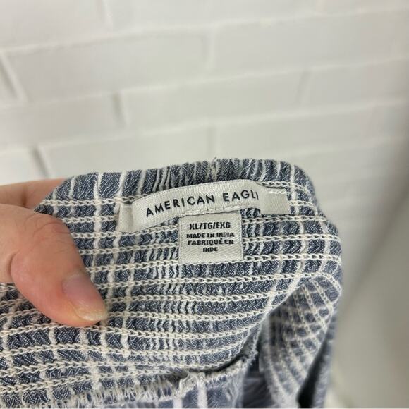 American Eagle Flowy Stripe Pull On Casual Shorts Size XL - Picture 3 of 9